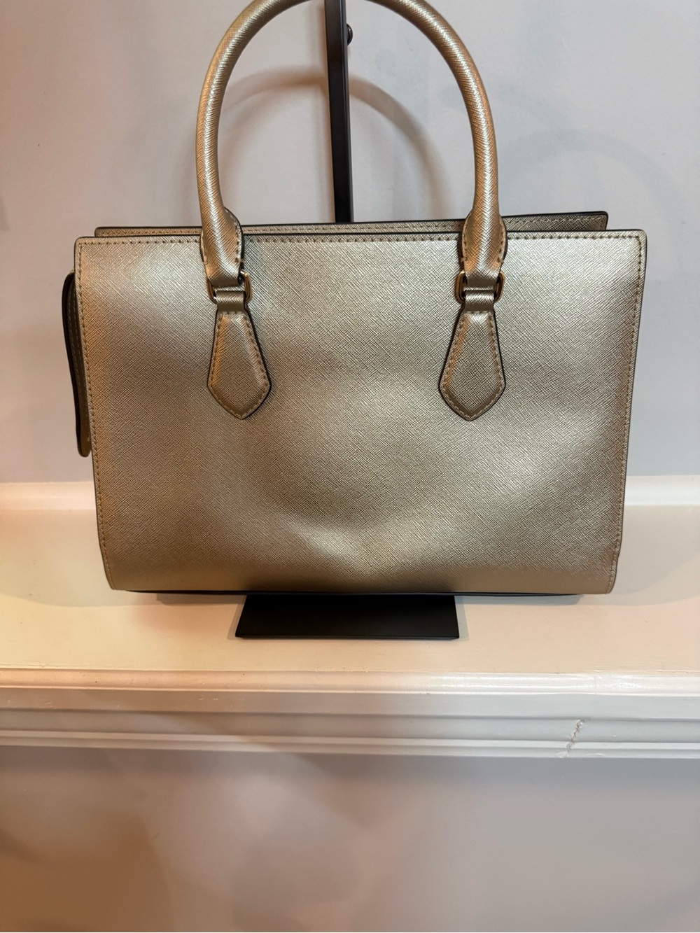 Sheila Medium Metallic Satchel gold - Picture 11 of 12
